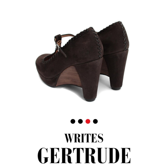 Leather T Strap Wedges - Picture 12 of 13